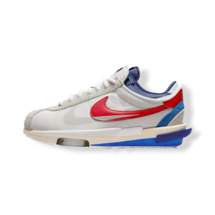 Nike x Sacai Zoom Cortez White and University Red