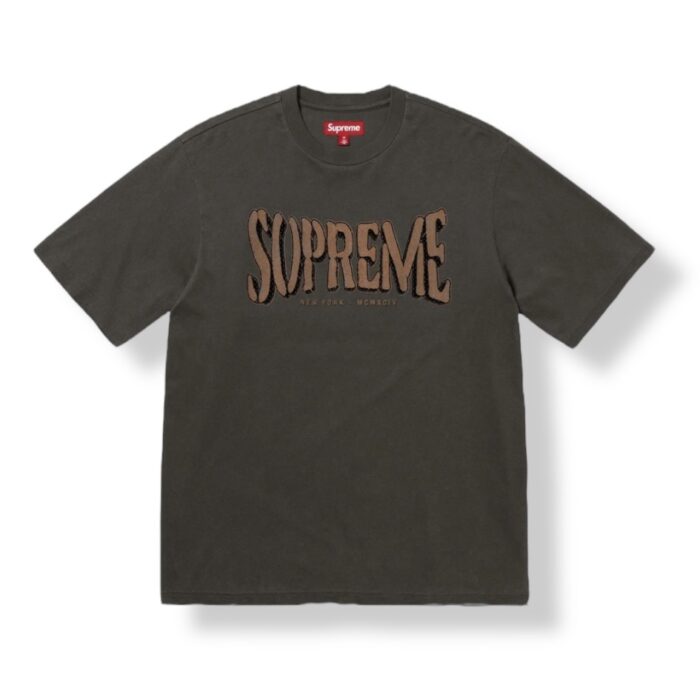 Supreme Flocked Washed S/S Top