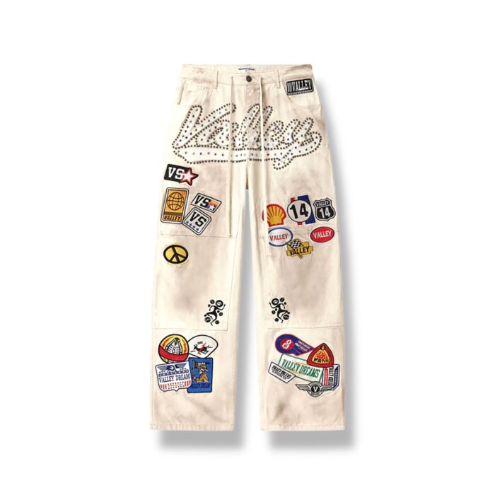 Vale 1980’s Painters Embellished Denim