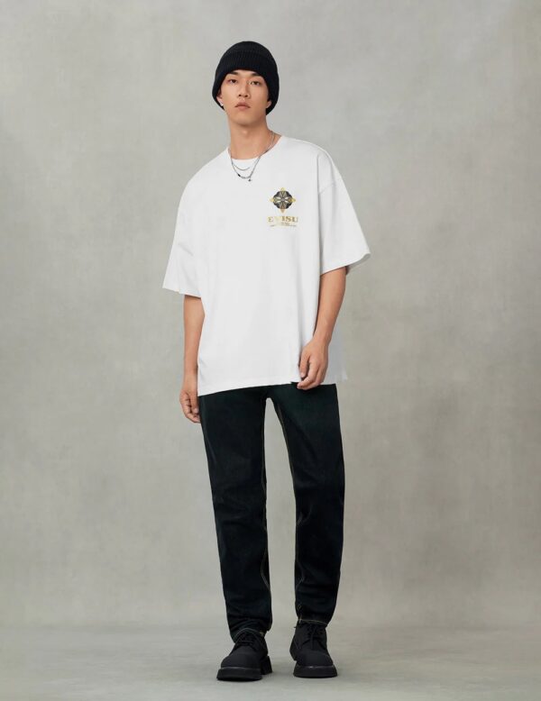 img_4479 Evisu Crane Flying Wings with Daicock Print Loose Fit T-Shirt