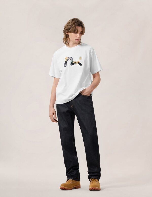 Evisu Brocade Seagull Appliqué T-Shirt