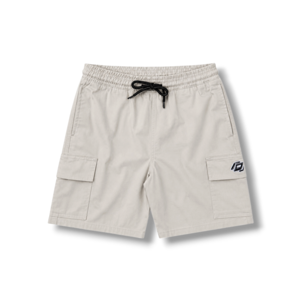 photoroom_20260723_051330 One Source Logo Shorts Cargo Sand