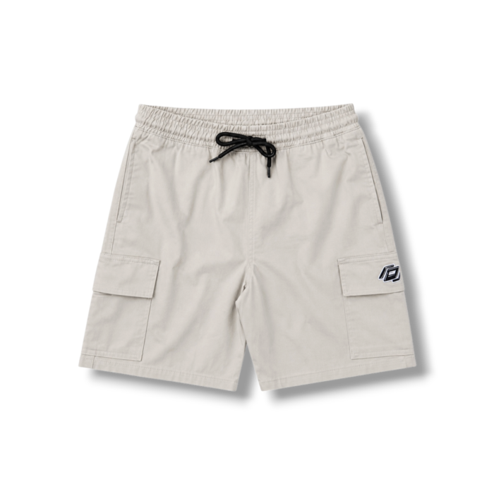 photoroom_20260723_051330 One Source Logo Shorts Cargo Sand