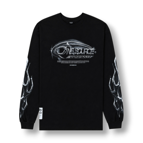 One Source Mettalic Longsleeve Black